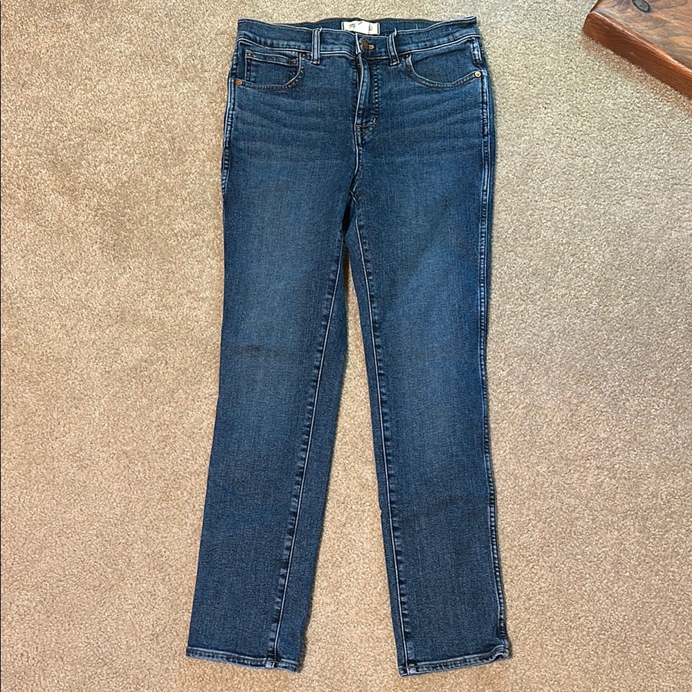 Madewell Dark Blue Mid-rise Stovepipe Jeans- size 28